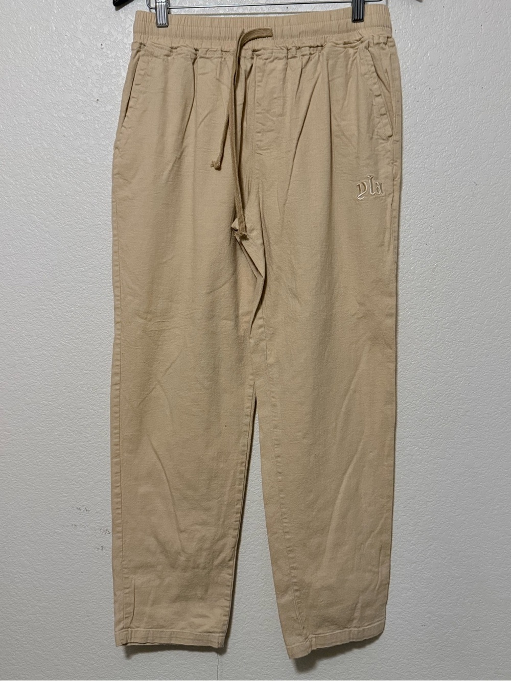 YLA women’s Casual Drawstring Pants - Beige 0158